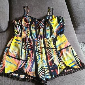 Material Girl Multicolor Romper